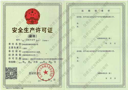 开云手机站登录入口-开云online(中国)安全生产许可证(副本）